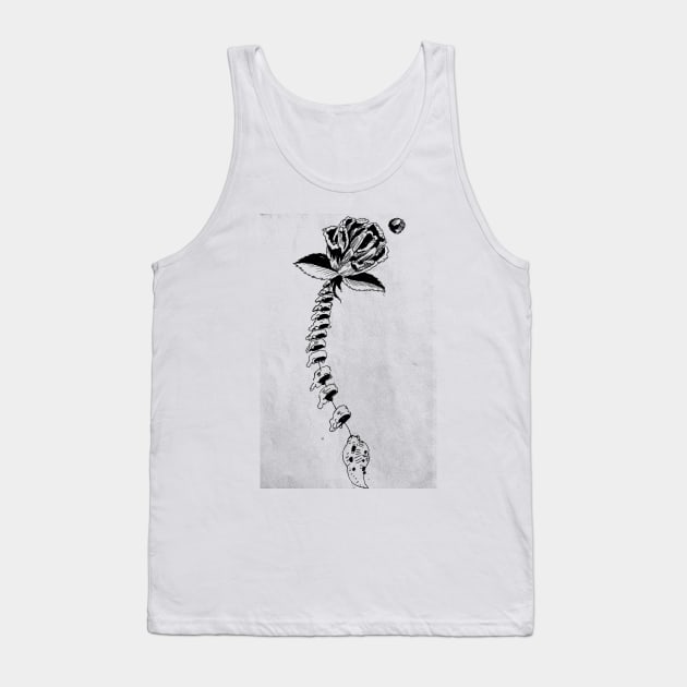 Rose Spine Tank Top by BlackBrain